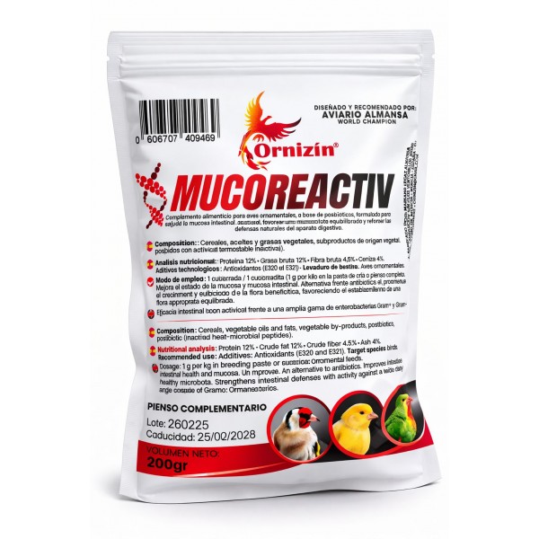 Ornizin Mucoreactiv 200gr (Problemas intestinales)