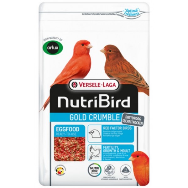NutriBird Gold Pasta Seca para Canarios factor rojo 1Kg Pastas Secas NutriBird Gold Pasta Seca para Canarios factor rojo 1Kg Pastas Secas