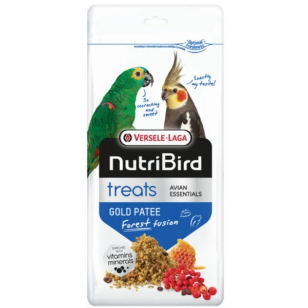 NutriBird Treats Gold Patee Forest Fusion Snacks para aves NutriBird Treats Gold Patee Forest Fusion Snacks para aves