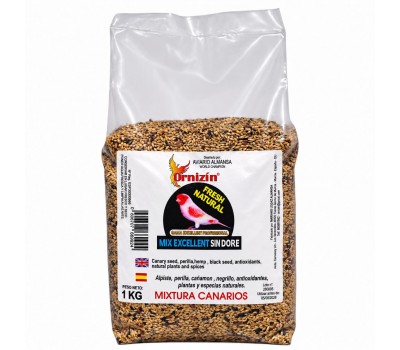 Ornizín Mix Excellent Sin Doré 1 kg – Mixtura de semillas para canarios