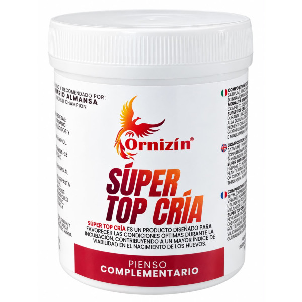 Super Top Cria 125 grs  (mayor indice incubación de los huevos) Mejoras en tus puestas