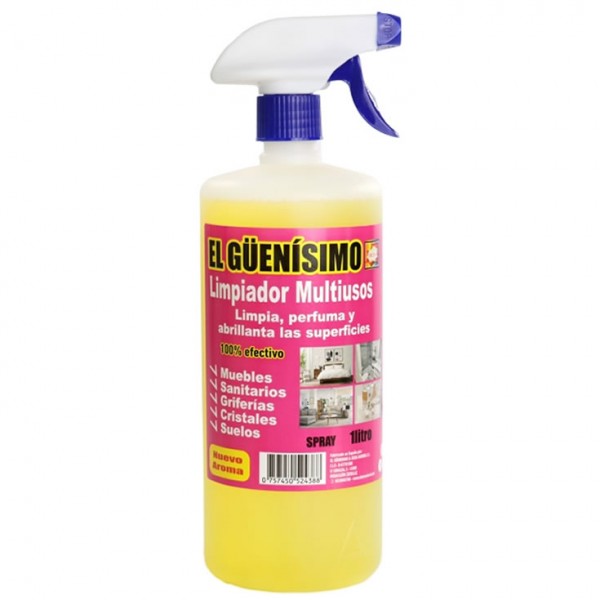 Deisa Natural – Limpiador Multiusos "El Güenísimo" | Spray 1L | Ingredientes Naturales | Hogar Limpio y Saludable BAZAR Deisa Natural – Limpiador Multiusos "El Güenísimo" | Spray 1L | Ingredientes Naturales | Hogar Limpio y Saludable BAZAR