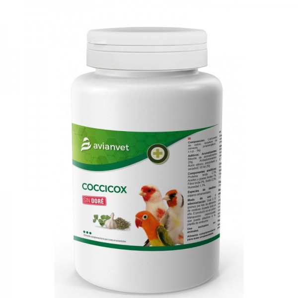 Coccicox – Protección natural para la salud intestinal de las aves 250 grs AvianVet Coccicox – Protección natural para la salud intestinal de las aves 250 grs AvianVet