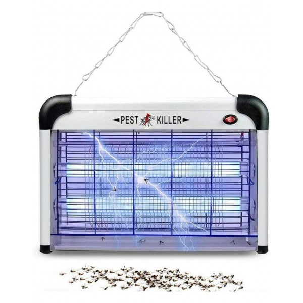Exterminador eléctrico de insectos 20W/repelente de plagas para interiores, lámpara UV de 2800 voltios, moscas voladoras, insectos, mosquitos, moscas, repelentes, trampas, eliminador, atrapador Machinery Breeder Exterminador eléctrico de insectos 20W/repelente de plagas para interiores, lámpara UV de 2800 voltios, moscas voladoras, insectos, mosquitos, moscas, repelentes, trampas, eliminador, atrapador Machinery Breeder