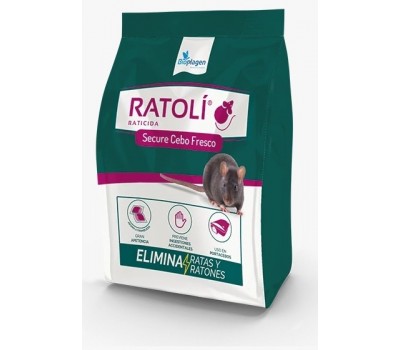RATOLI Raticida en Cebo Fresco con Bromadiolona 150 grs