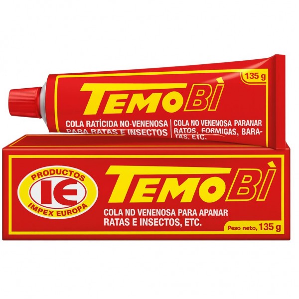 Raticida Cola Temobi 135 g – Pegamento atrapante sin veneno para ratas e insectos Parásitos externos / Insecticidas