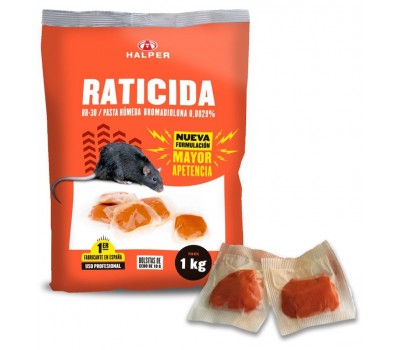 BR-30 Raticida en Cebo Fresco con Bromadiolona