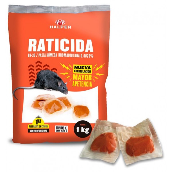 BR-30 Raticida en Cebo Fresco con Bromadiolona Parásitos externos / Insecticidas
