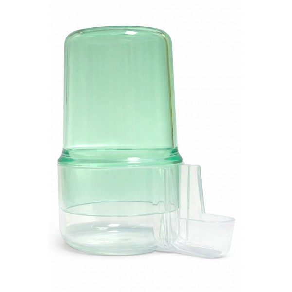 Bebedero Obidos verde con la base transparente