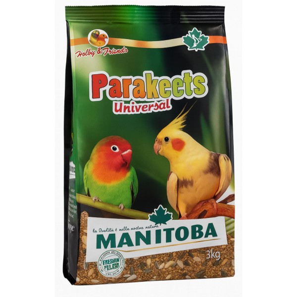 Manitoba Mixtura Agapornis Parakeets universal 3 kg Comida para agapornis y ninfas Manitoba Mixtura Agapornis Parakeets universal 3 kg Comida para agapornis y ninfas