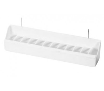 Comedero Reggio con alambre plástico blanco Art. 052