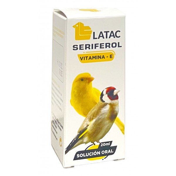 Seriferol 20 Ml Latac .Vitamina E para encelar pájaros Latac
