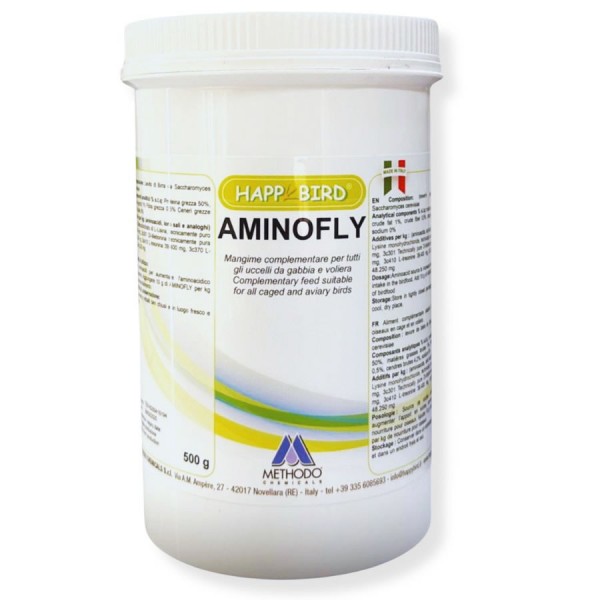 AMINOFLY Happy Bird – Aminoácidos Esenciales para Aves Ornamentales Refuerzo Sistema Inmunológico / Vitaminas AMINOFLY Happy Bird – Aminoácidos Esenciales para Aves Ornamentales Refuerzo Sistema Inmunológico / Vitaminas