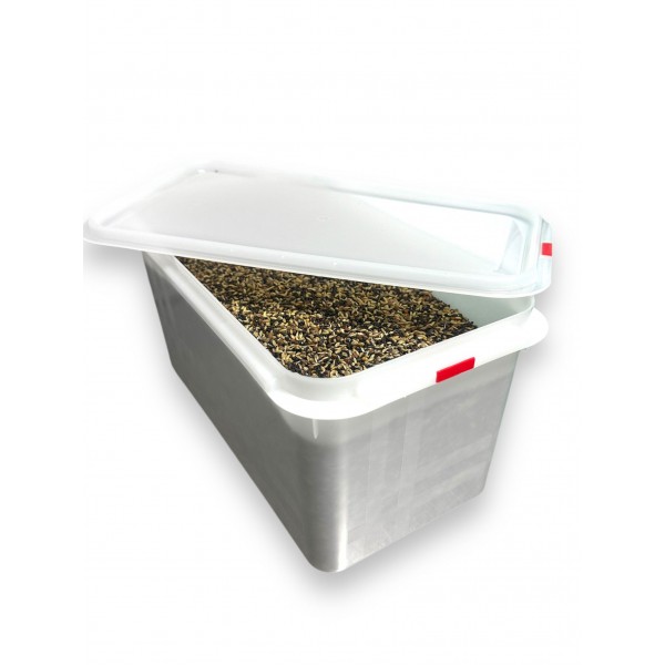 Contenedor hermético para semillas o botes de vitaminas Accesorios para aviarios Contenedor hermético para semillas o botes de vitaminas Accesorios para aviarios
