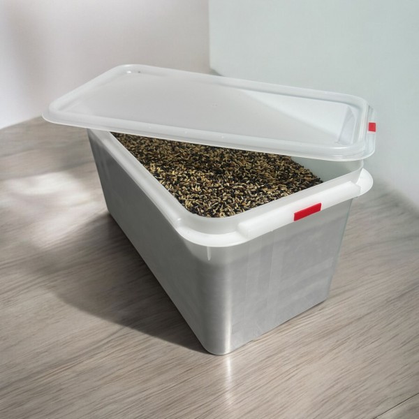 Contenedor hermético para semillas o botes de vitaminas Accesorios para aviarios Contenedor hermético para semillas o botes de vitaminas Accesorios para aviarios