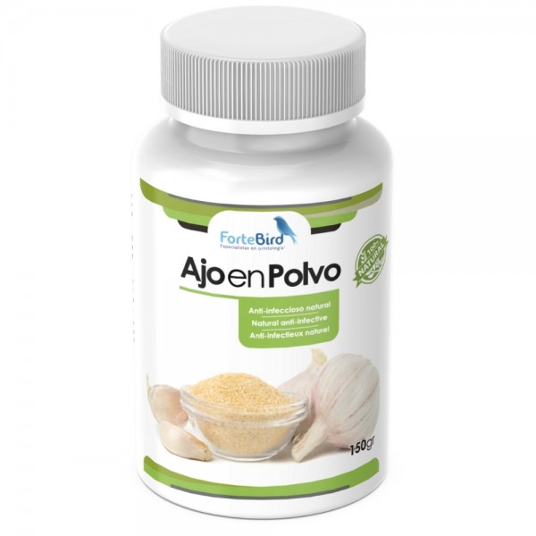 Ajo en Polvo 100% | Antiinfeccioso para aves ForteBird