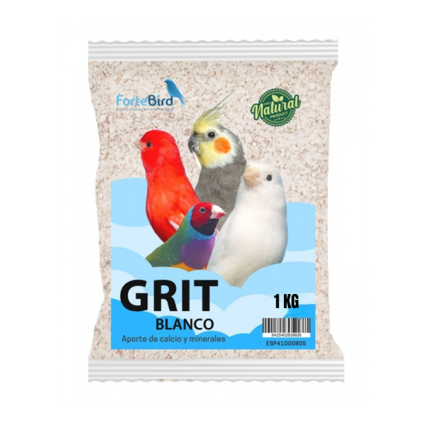 Grit Blanco Fortebird 1Kg Cales - Grit minerales Grit Blanco Fortebird 1Kg Cales - Grit minerales