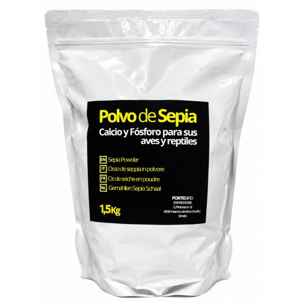 Polvo de Sepia 1,5 kg | Fuente natural de Calcio y Fósforo para sus aves 