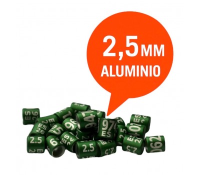 Exoticos / Anillas Grabadas con año y numeradas de Aluminio 2,5mm