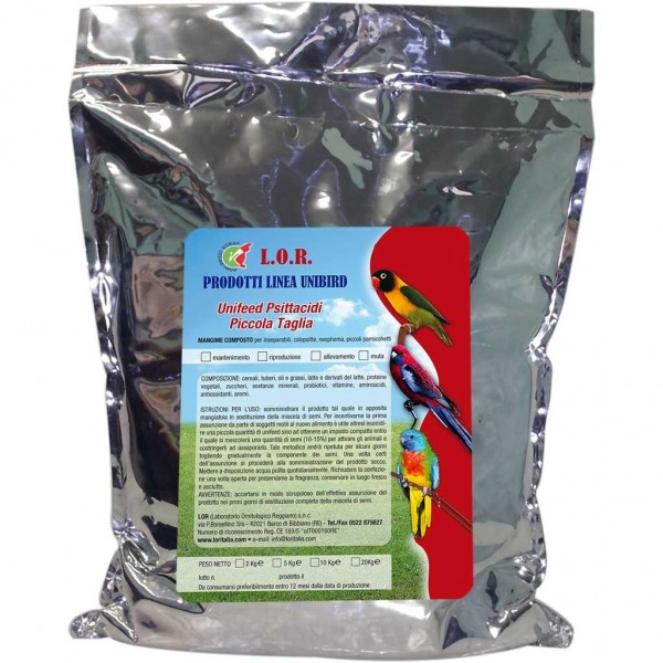 L.O.R UNIFEED Cria Pequeñas Psitacidas L.O.R UNIFEED Cria Pequeñas Psitacidas