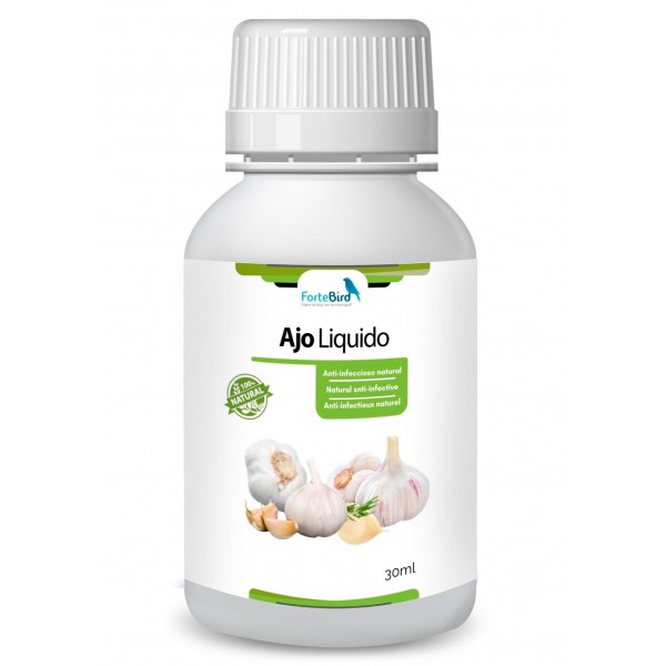 Fortebird Ajo Líquido – Refuerzo Natural del Sistema Inmune en Aves ForteBird Fortebird Ajo Líquido – Refuerzo Natural del Sistema Inmune en Aves ForteBird