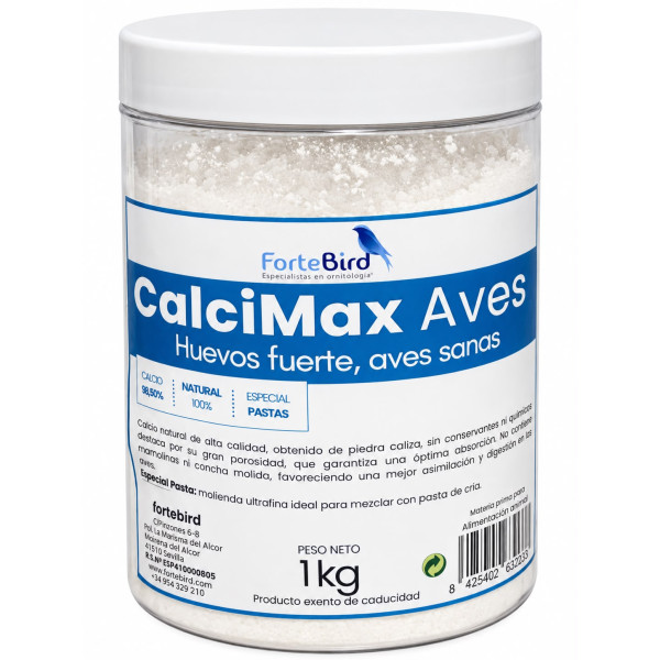 CalciMax Aves (suplemento mineral de calcio de alta pureza) ForteBird