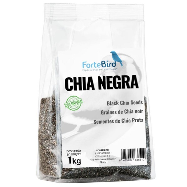 Semilla de Chia Negra Fortebird Semillas Semilla de Chia Negra Fortebird Semillas