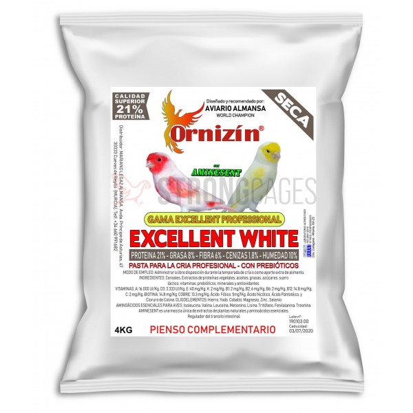 Excellent White Seca Ornizin Food for canaries