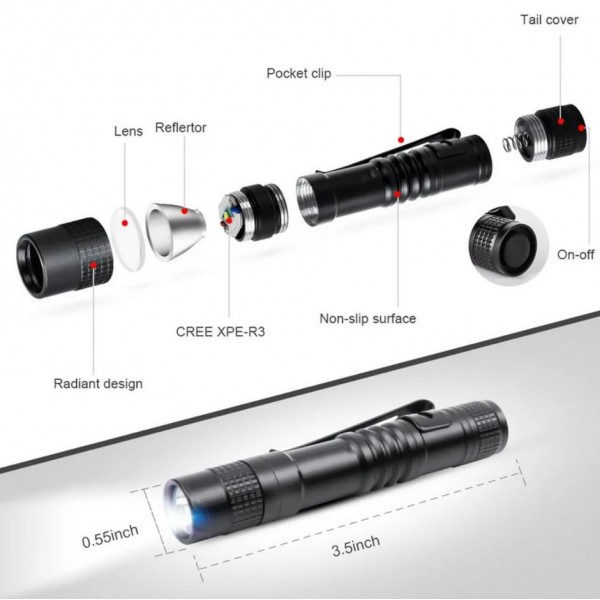 Ovoscopio linterna LED de 8000LM 