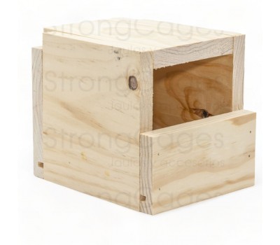 Nido de madera para Isabelitas (100% madera de pino)