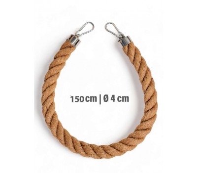 Cuerda para Guacamayos fabricado con fibra de YUTE 150 cm x 4 cm