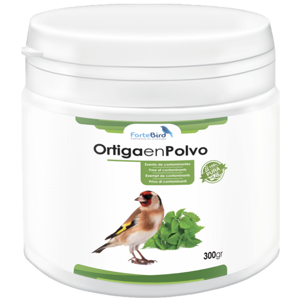 Ortiga en Polvo 100% Puro | Encelador natural para aves Food goldfinches and wild