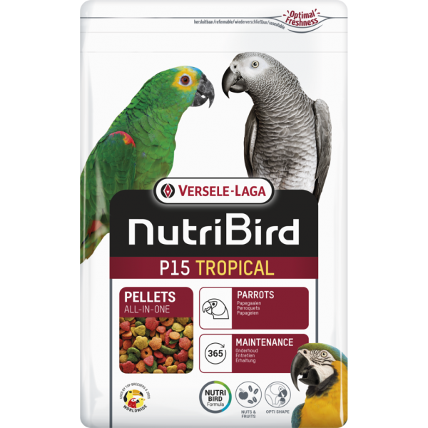 Nutribird P15 Tropical (pienso de mantenimiento completo y equilibrado para papagayos) Food for parrots