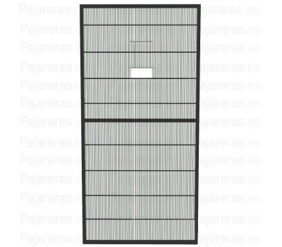  Panel de malla de voladero con puerta guillotina antracita