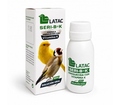 Latac Seri-B+K 60 ml (fórmula enriquecida con vitamina K para la cría y situaciones de estrés)