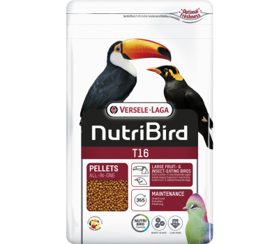 Nutribird T16 (Comida para tucanes, turacos y otros grandes frugívoros)