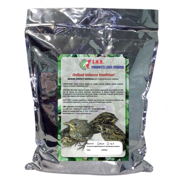 Papilla para cría a Mano Aves Insectivoras LOR Unifeed Papilla para cría a Mano Aves Insectivoras LOR Unifeed