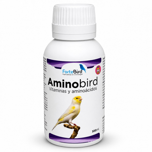 Aminobird - El Mejor Suplemento de Vitaminas y Aminoácidos para Aves en Cría y Muda