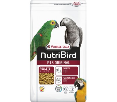 NutriBird P 15 Original (Pienso de mantenimiento completo y equilibrado para papagayos)