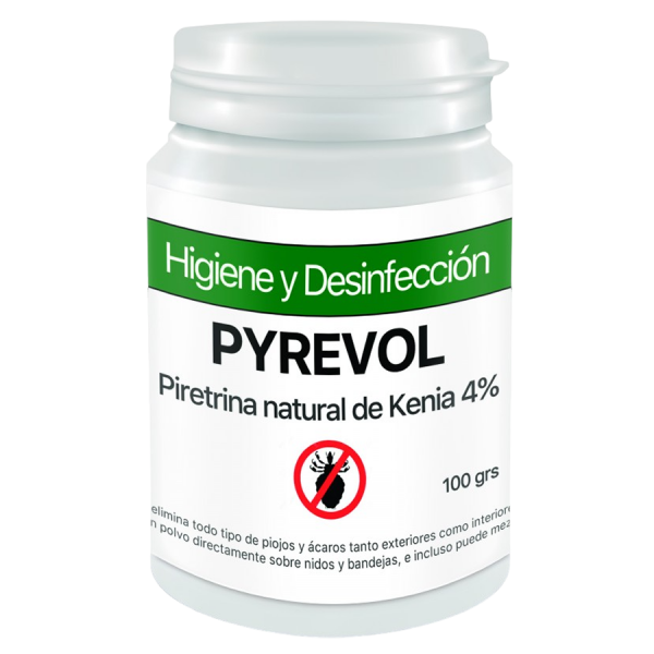 Pyrevol 100 grs (elimina todo tipo de piojos y ácaros tanto exteriores como interiores) Parásitos externos / Insecticidas