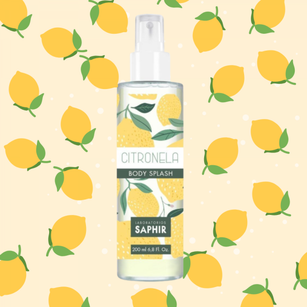 Citronella Body Splash, Saphir Body Insect Repellent 200 ml. Higiene 