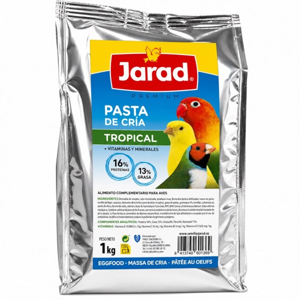 Jarad pasta de cria tropical Pastas Mórbidas