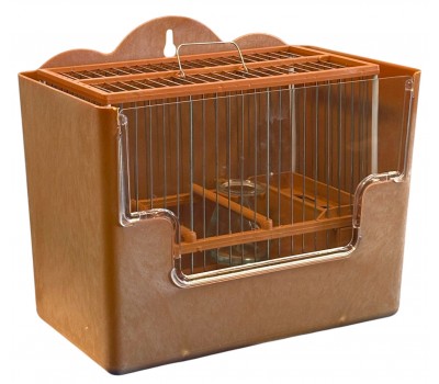 Jaula de canto con cajón metacrilato
