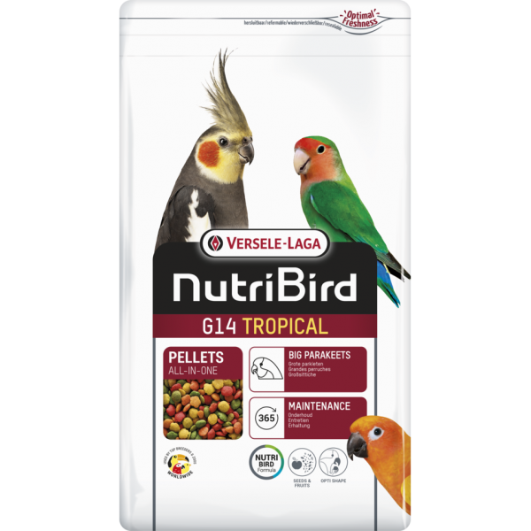 Alimento completo para Cotorras - Nutribird G14 Food for lovebirds and nymphs