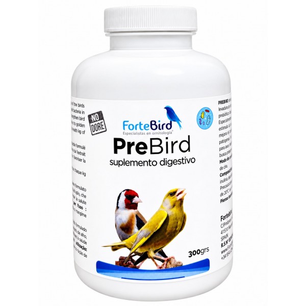 Prebird – Acondicionador Intestinal Natural con Prebióticos (Sin Doré) 300 gr ForteBird