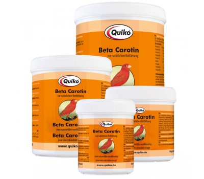 Betacaroteno Quiko (Para un coloración natural roja y para la intensificación del brillo)