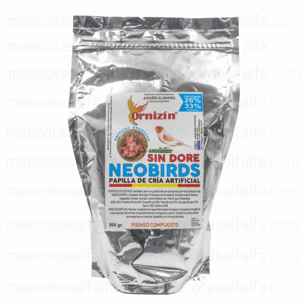 NeoBirds Papilla para Cría Sin Dore Ornizin NeoBirds Papilla para Cría Sin Dore Ornizin