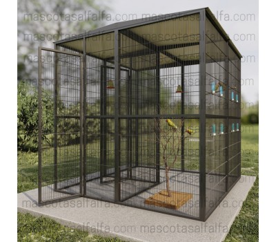 Voladera Girona (2x2 con habitaculo seguridad interior)