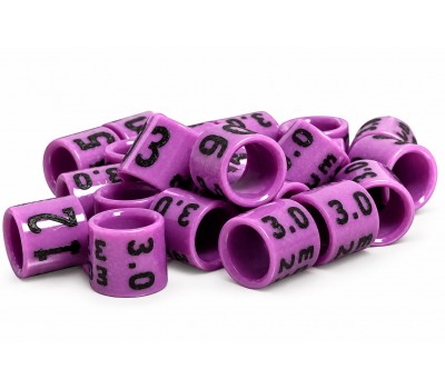 Canarios / Anillas carbono Grabadas con año y numeradas 3mm