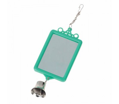 TOYS FOR PARAKEETS MIRROR STRAIGHT+BELL